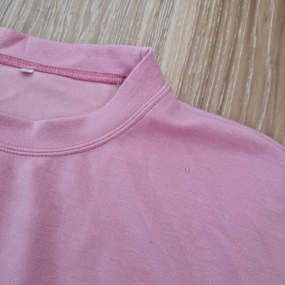 Pink casual set - top and shorts #pink - Picture 2 of 4